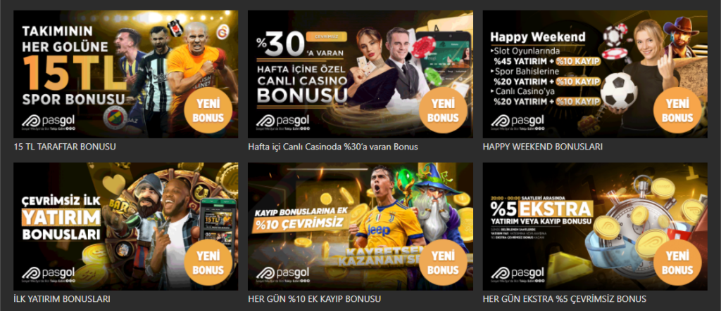 Pasgol Hoşgeldin Canlı Casino Bonusu
